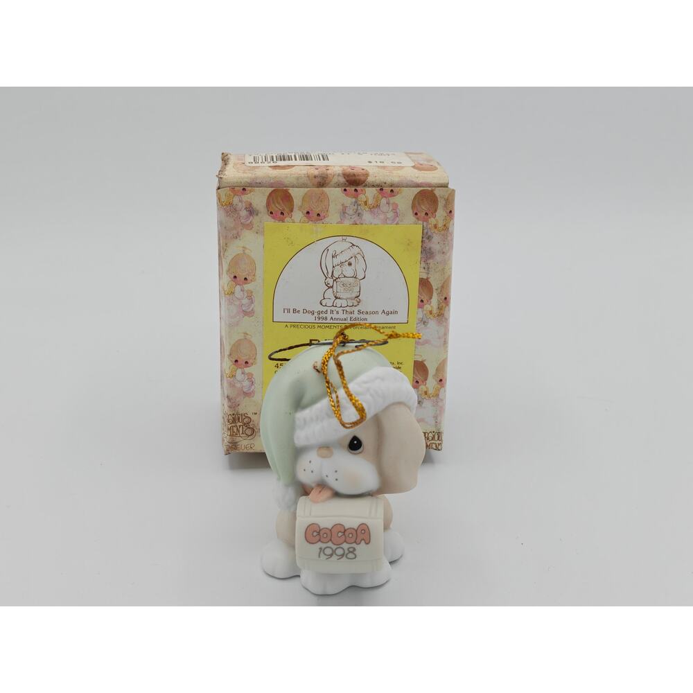 Precious Moments I'll Be Dog ged It's That Season Again 1998 Enesco 455660
